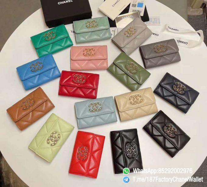 187 Factory Chanel 19 Flap Card Holder 01